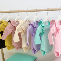 Shimmy Long Sleeve Onesie/Top - MUSTARD