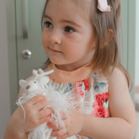 Hair Clip Wide Ribbed - FAIRY FLOSS