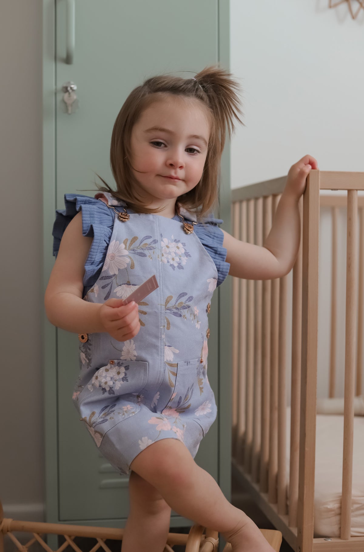 apolina kids BONNIE DUNGAREE DENIM 5-7y