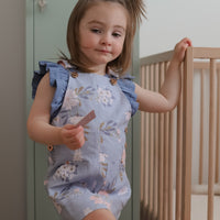Shimmy Wide Ribbed Tank Onesie/Top - OCEAN