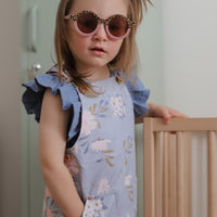 Shimmy Wide Ribbed Tank Onesie/Top - OCEAN