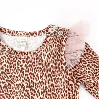 Tulle Flutter Long Sleeve Tutu Onesie - HUNTER