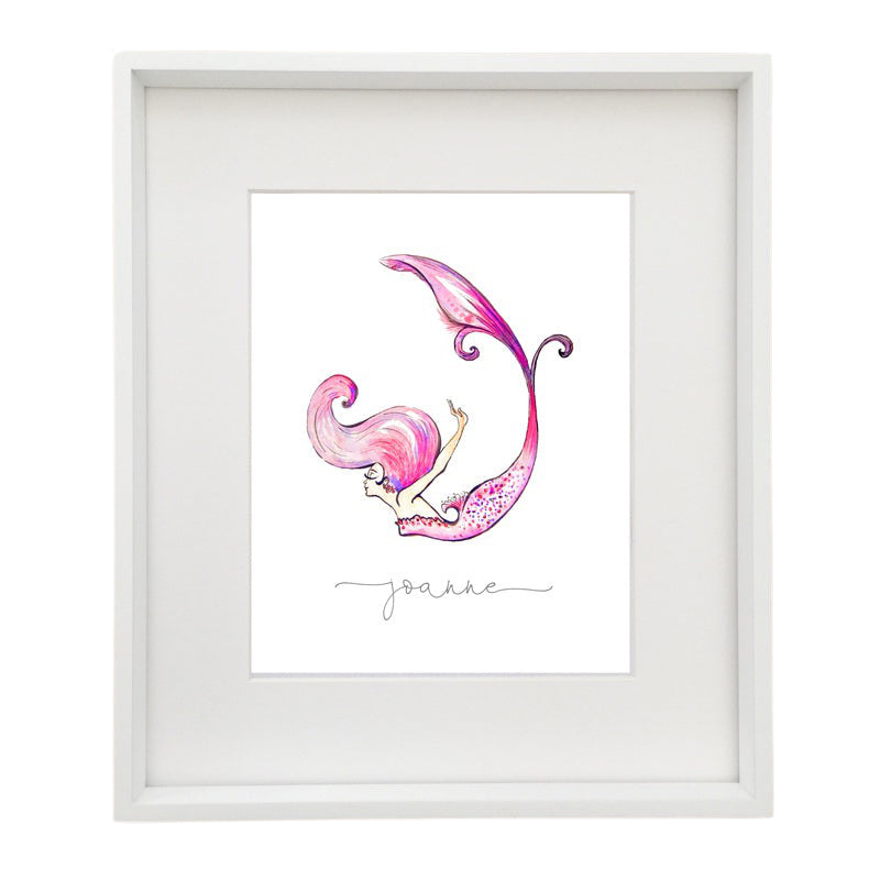 Mermaid One Personalised Printable Artwork – With Love For Kids
