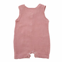 COTTON MUSLIN Romper - TERRACOTTA