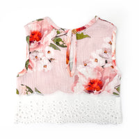 COTTON MUSLIN Lace Top - SOPHIA