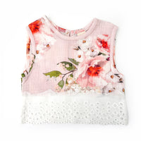 COTTON MUSLIN Lace Top - SOPHIA