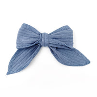 Hair Clip Wide Ribbed - OCEAN