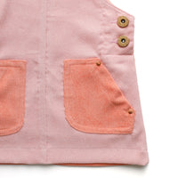 Hazel Cord Pinafore Dress - CANDY FLOSS