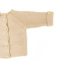 Poppy Knitted Cardigan - ALMOND