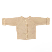 Poppy Knitted Cardigan - ALMOND