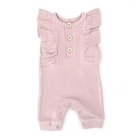 BASICS Ribbed Shimmy Romper - PEARL