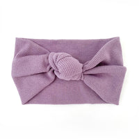 BASICS THICK Ribbed Knot Headband - HEATHER