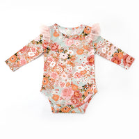 Tulle Flutter Long Sleeve Onesie/Top - RILEY