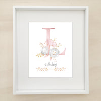 She Leaves A Little Sparkle Trio Personalised Printable Artwork