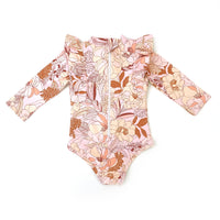 Shimmy Long Sleeve Swimmers - SERENITY