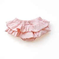 Ruffle Bloomers Wide Ribbed - Fairy Floss
