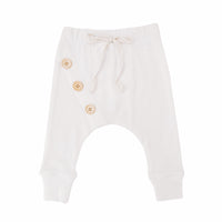 BASICS THICK Ribbed Pant - MILK