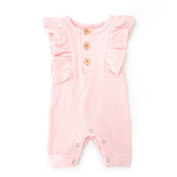 BASICS Ribbed Shimmy Romper - FAIRY FLOSS