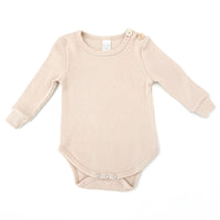 BASICS THICK Ribbed Onesie/Top - ALMOND