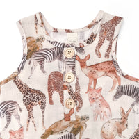 COTTON MUSLIN Romper - WILD LIFE