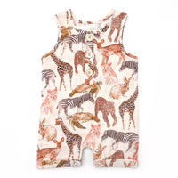 COTTON MUSLIN Romper - WILD LIFE