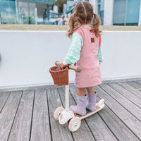 Hazel Cord Pinafore Dress - CANDY