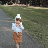 Heidi Mini Cord Skirt - TAN