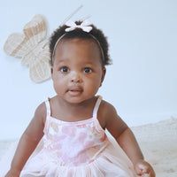 Butterfly Headband Wide Ribbed - CANDY PINK