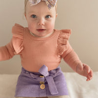 Heidi Mini Cord Skirt - LILAC