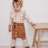 Heidi Mini Cord Skirt - TAN