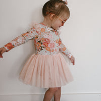 Tulle Flutter Long Sleeve Tutu Onesie - RILEY