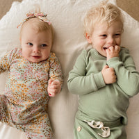 BASICS THICK Ribbed Onesie/Top - FOREST