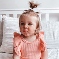 Shimmy Wide Rib Tank Onesie/Top - CORAL