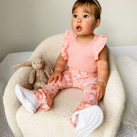 Shimmy Wide Rib Tank Onesie/Top - CORAL