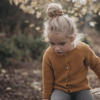 Poppy Knitted Cardigan - MUSTARD