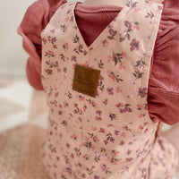 BASICS THICK Shimmy Ribbed Long Sleeve Onesie/Top - ROSEWOOD
