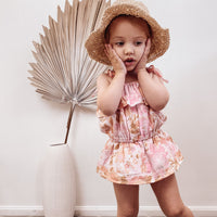 COTTON MUSLIN Ruffle Playsuit - ISLA