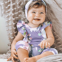 Shimmy Floral Romper - MAYBELLE