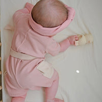 Ribbed Jumpsuit - BLUSH & EGGSHELL