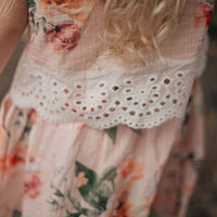 COTTON MUSLIN Lace Top - SOPHIA
