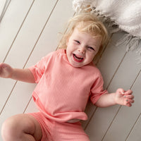 Easy Set Wide Ribbed - CORAL