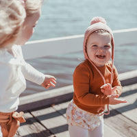 BASICS THICK Ribbed Onesie/Top - RUST