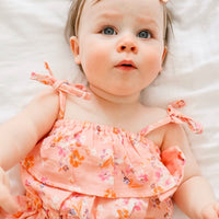 COTTON MUSLIN Ruffle Playsuit - EMMA