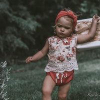 BASICS Ribbed Bloomers - CHERRY RED