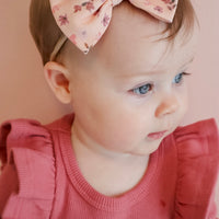 BASICS THICK Shimmy Ribbed Long Sleeve Onesie/Top - ROSEWOOD