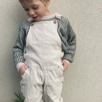 Hudson Cord Overalls - STONE