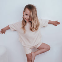 Easy Set Wide Ribbed - ALMOND