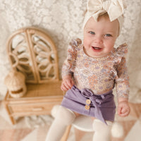 Heidi Mini Cord Skirt - LILAC