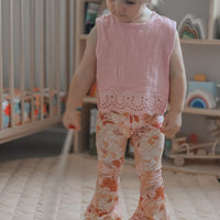 COTTON MUSLIN Lace Top - BLUSH