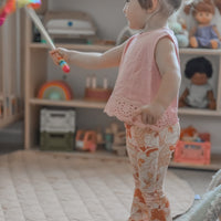 COTTON MUSLIN Lace Top - BLUSH